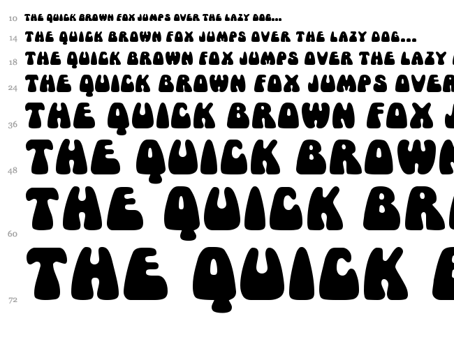 Mama font waterfall